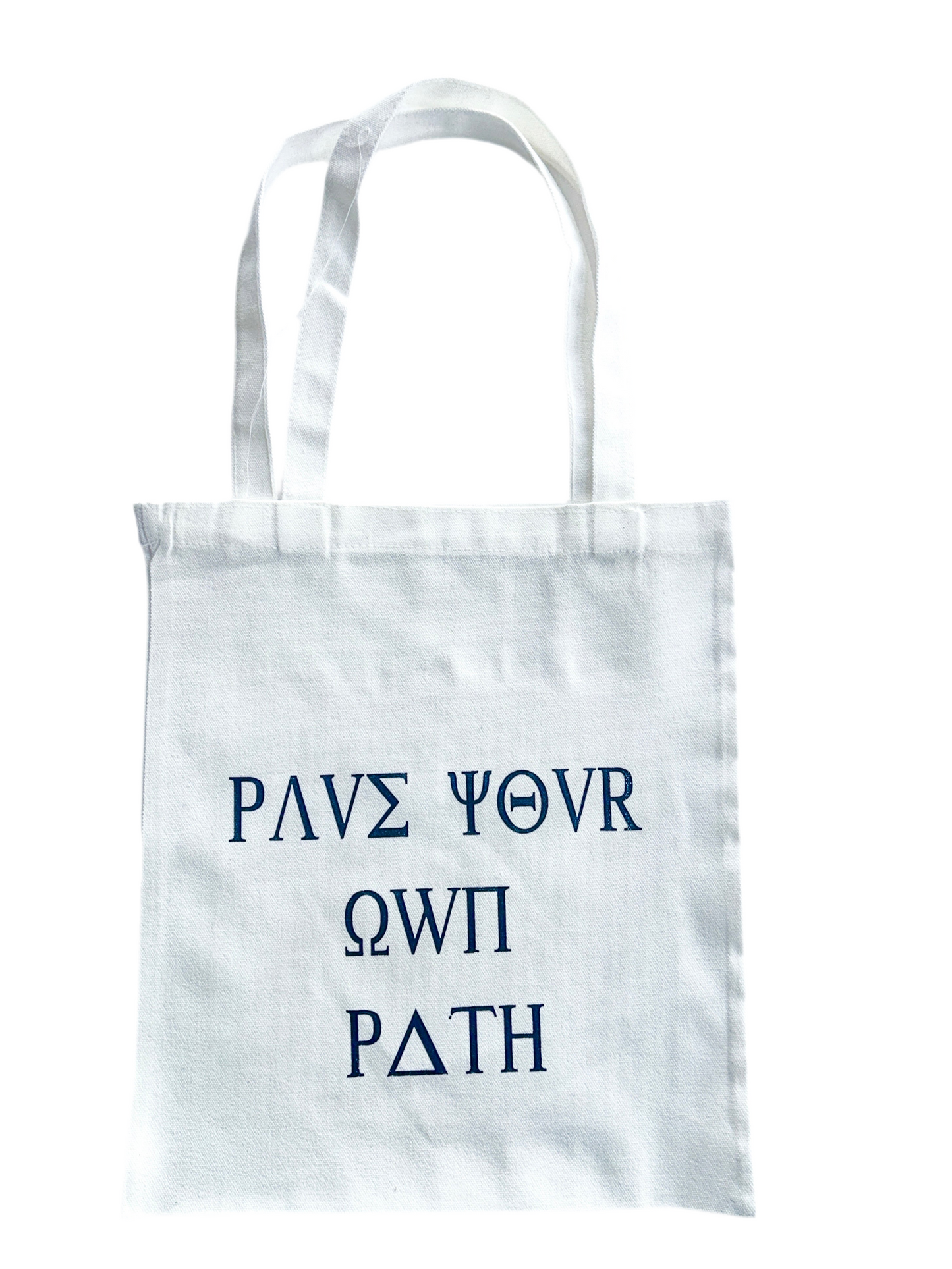 PAVE YOUR OWN PATH basic tote bag BLK